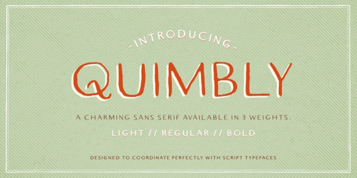 Quimbly font preview