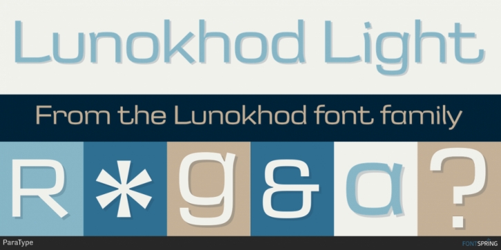 Lunokhod font preview
