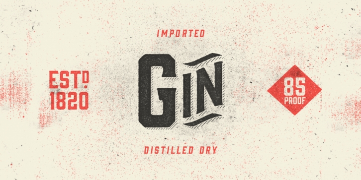 Gin font preview