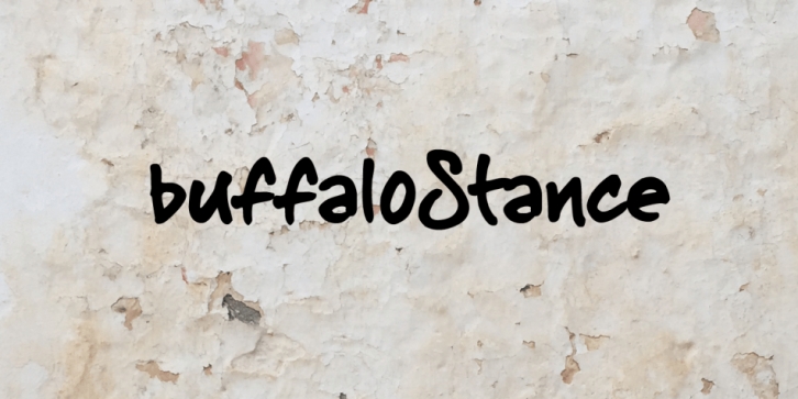 buffaloStance font preview