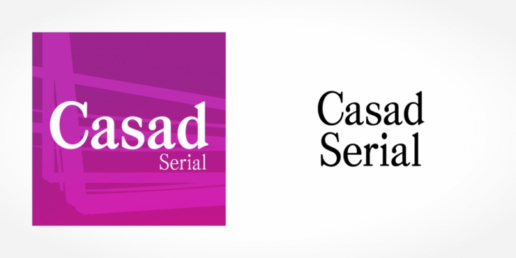 Casad Serial font preview