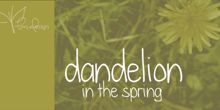Dandelion In The Spring font preview