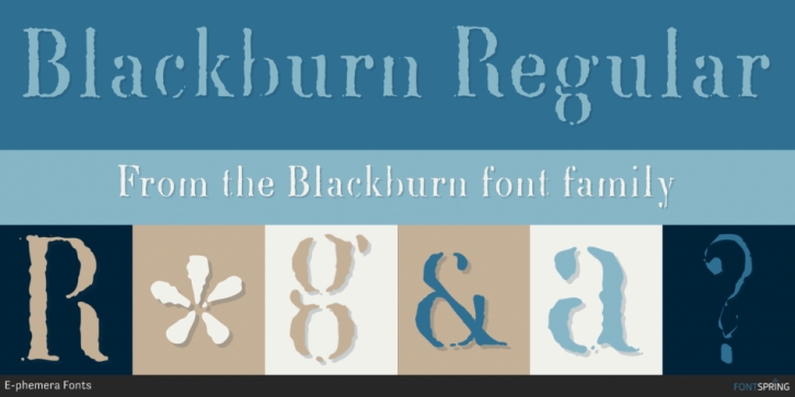 Blackburn font preview