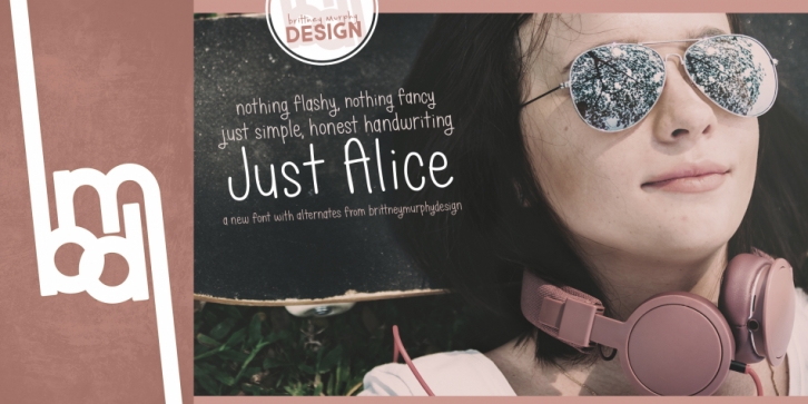 Just Alice font preview