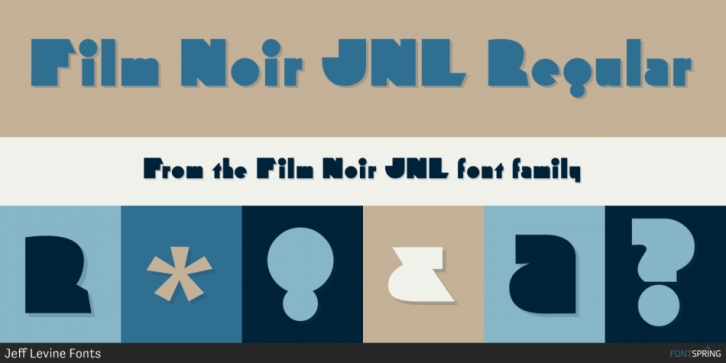 Film Noir JNL font preview