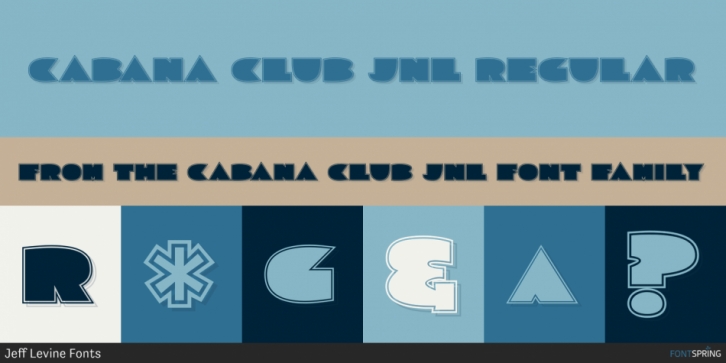 Cabana Club JNL font preview