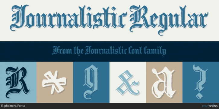 Journalistic font preview
