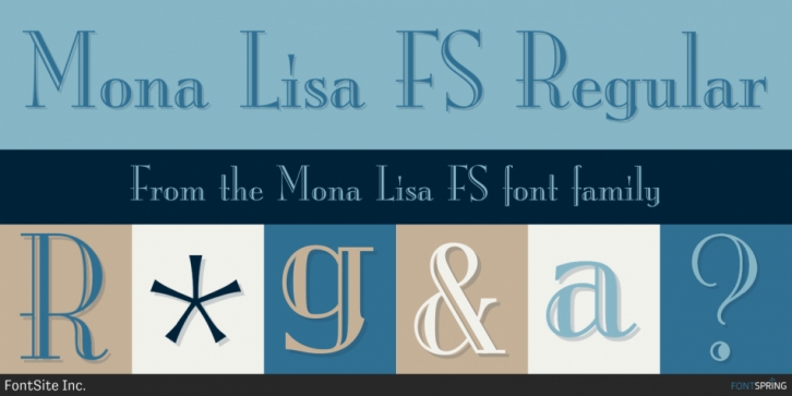 Mona Lisa FS font preview