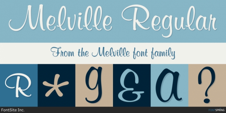 Melville font preview