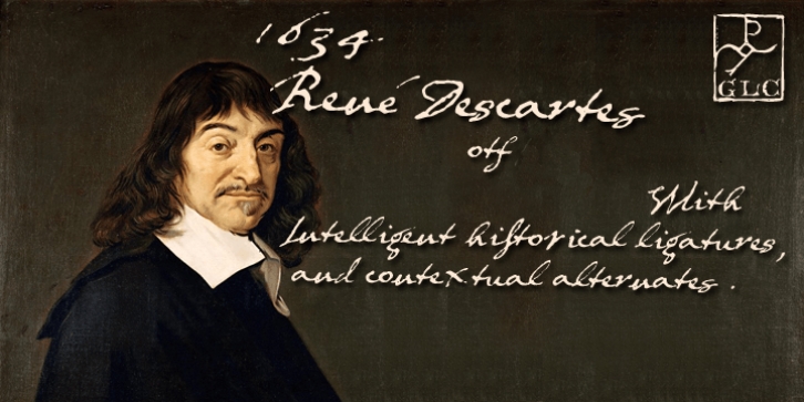 1634 Rene Descartes font preview