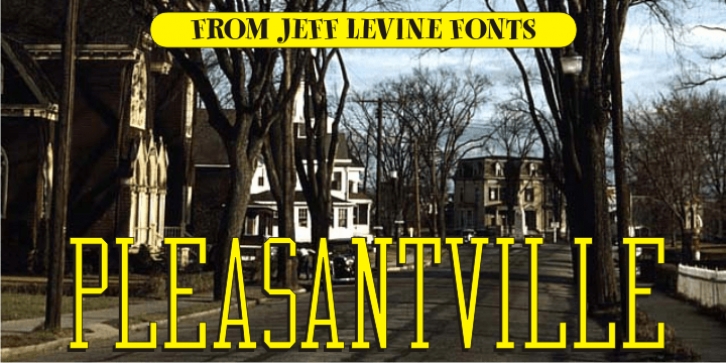 Pleasantville JNL font preview