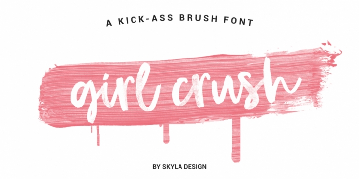 Girl Crush font preview