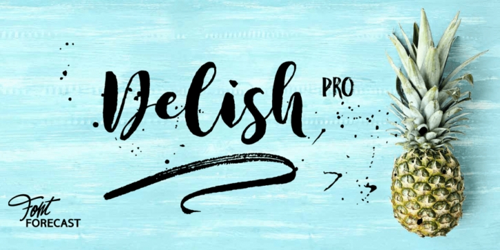 Delish Pro font preview