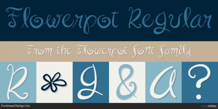 Flowerpot font preview