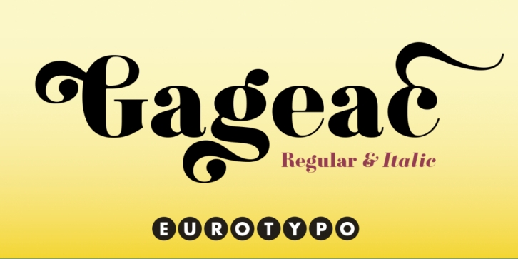 Gageac font preview