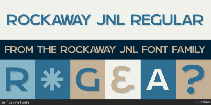 Rockaway JNL font preview