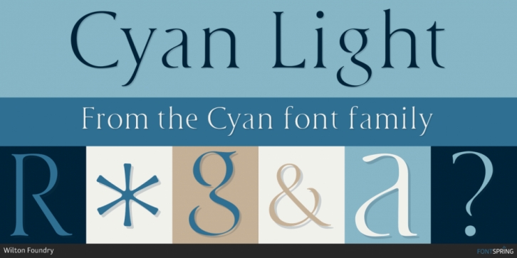 Cyan font preview