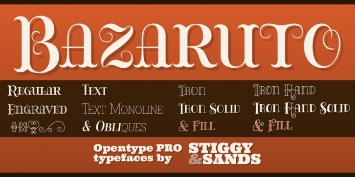 Bazaruto font preview