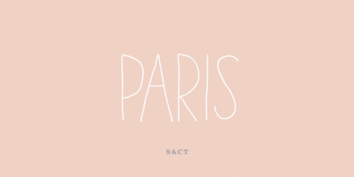 Paris font preview