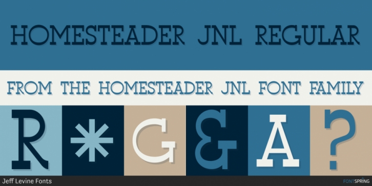Homesteader JNL font preview