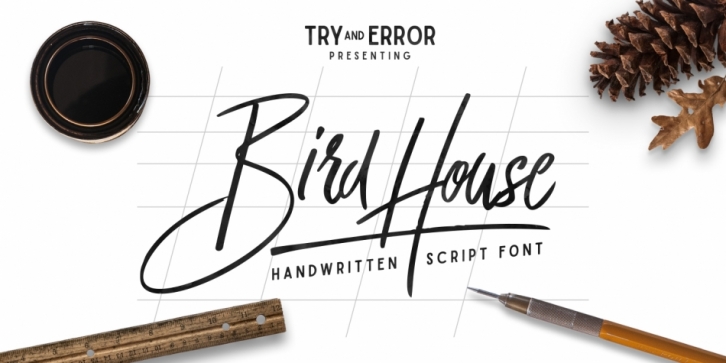 Bird House Script font preview