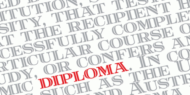 Diploma font preview