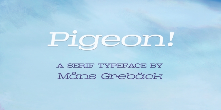 Pigeon font preview