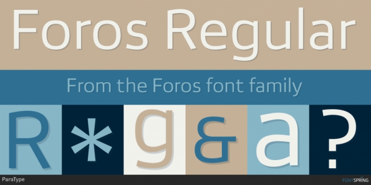 Foros font preview