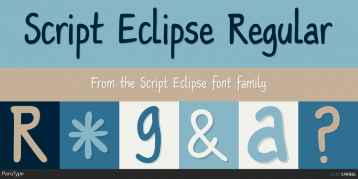 Script Eclipse font preview