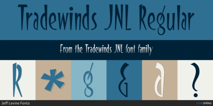 Tradewinds JNL font preview