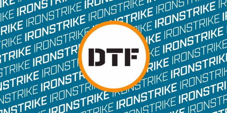 Ironstrike font preview