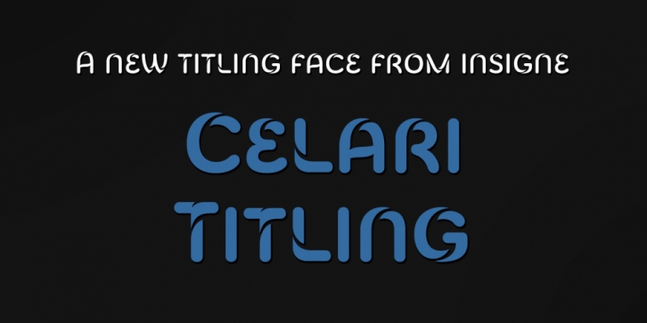 Celari Titling font preview