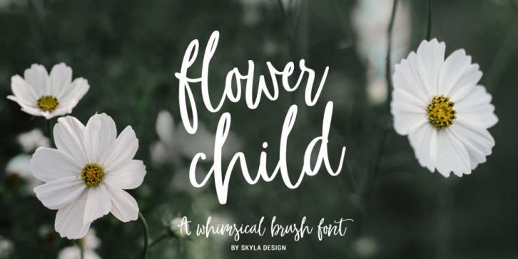 Flower Child font preview