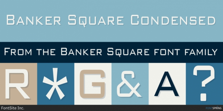 Banker Square font preview