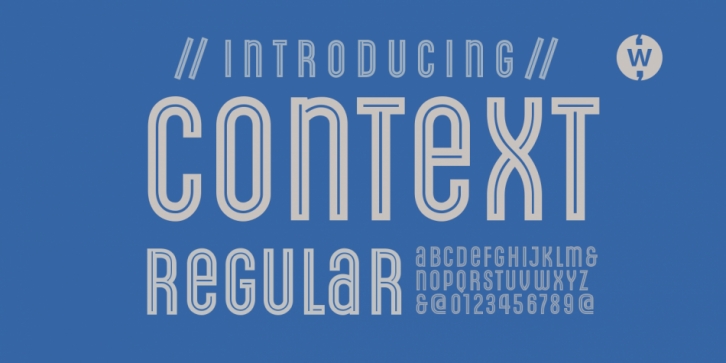 Context Regular font preview