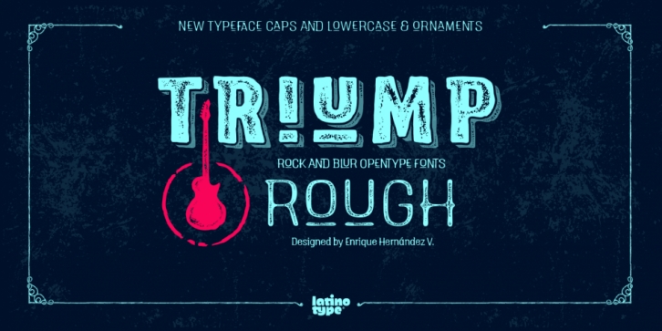 Triump Rough font preview