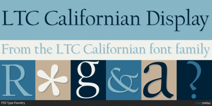 LTC Californian font preview