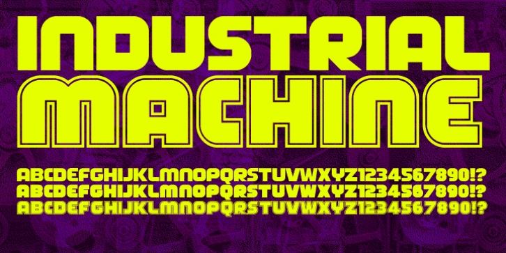 FT Industry Machine font preview