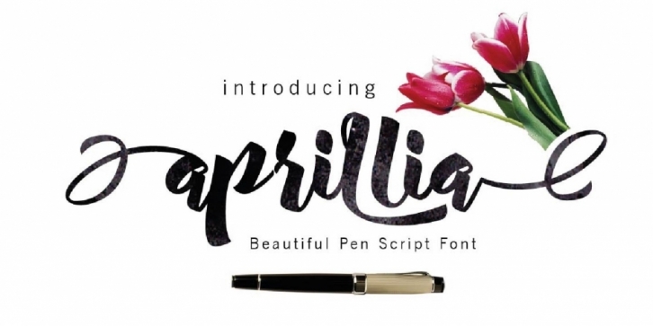Aprillia Script font preview