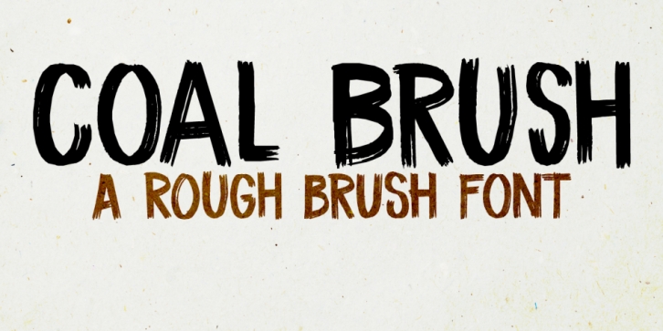 Coal Brush font preview
