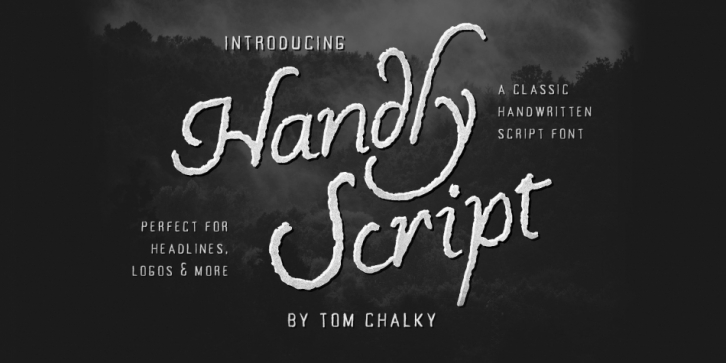 Handly Script font preview