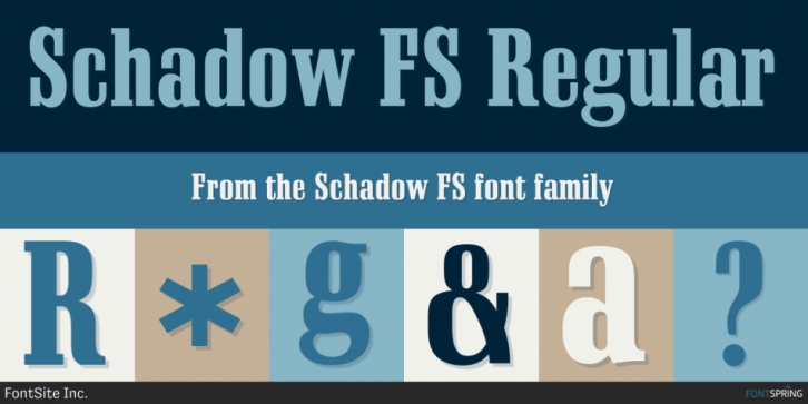 Schadow FS font preview
