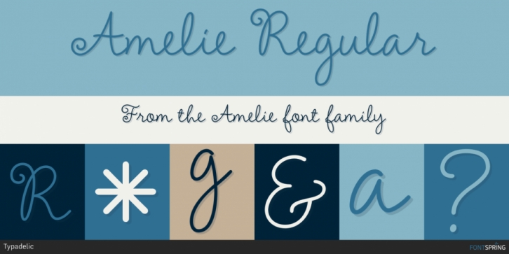 Amelie font preview