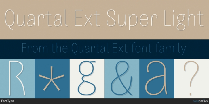 Quartal Ext font preview