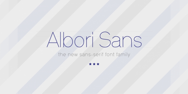 Albori Sans font preview