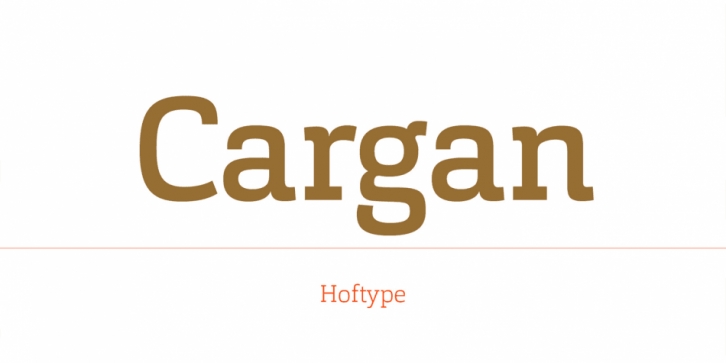 Cargan font preview