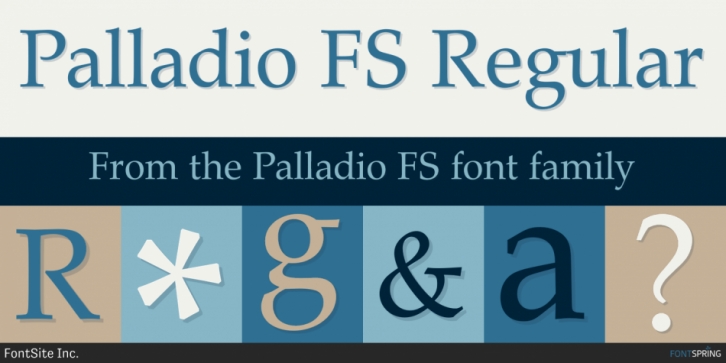 Palladio FS font preview