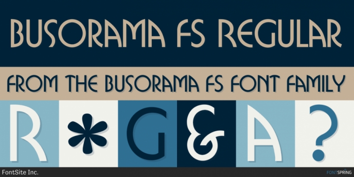 Busorama FS font preview