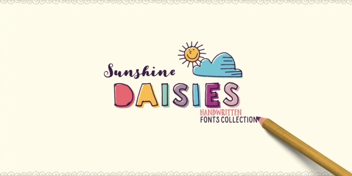 Sunshine Daisies font preview