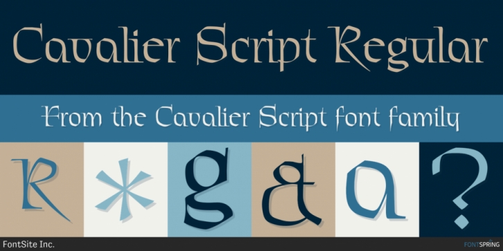 Cavalier Script font preview